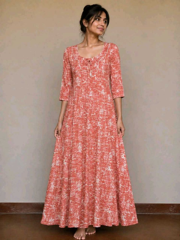 Bohemian Floral Print Maxi Dress