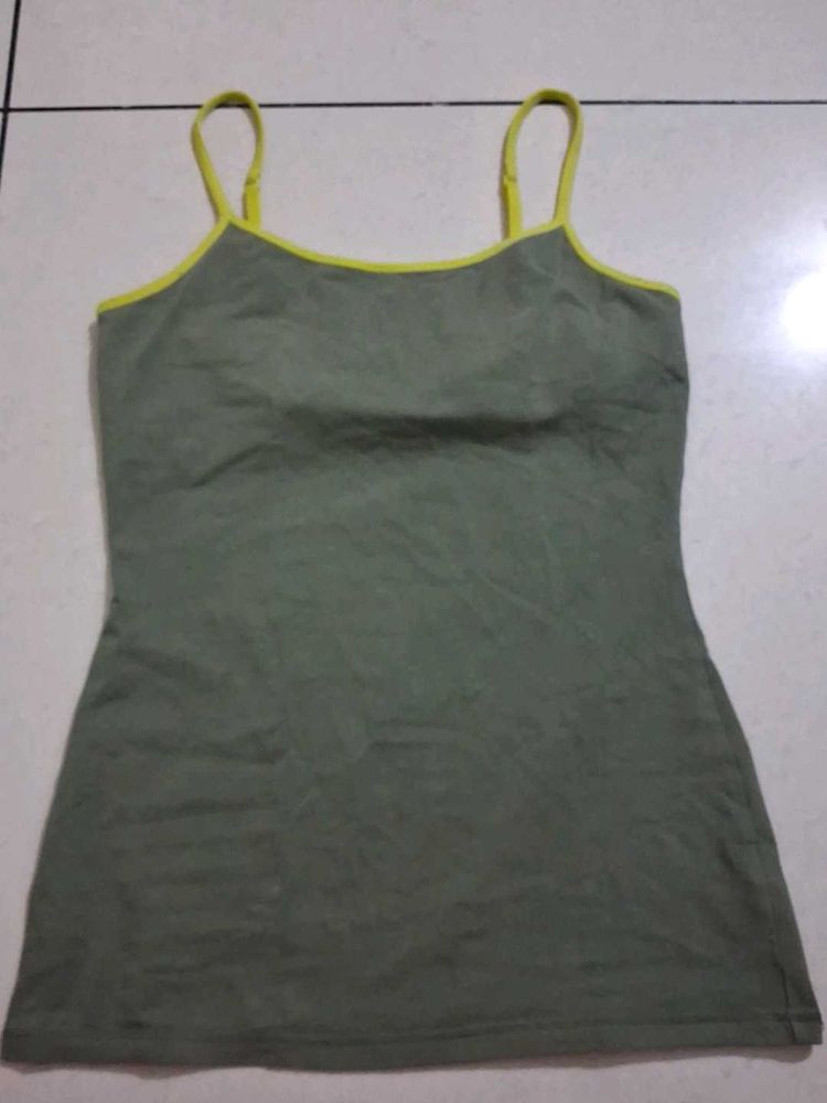 S Olive Green Camisole Top