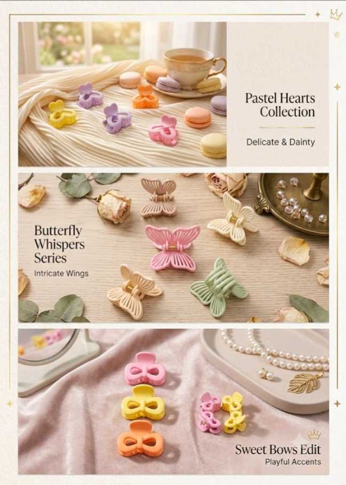 🎀Cute Pastel Hair Claw Clips🎀