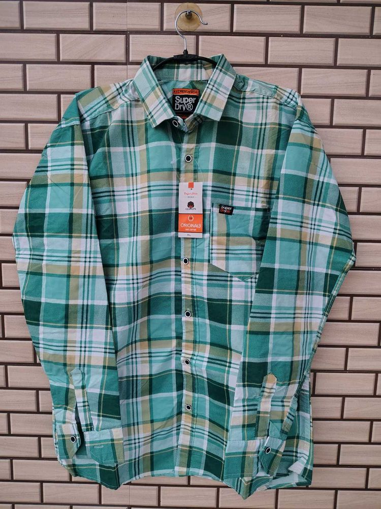 Superdry Plaid Long Sleeve Shirt