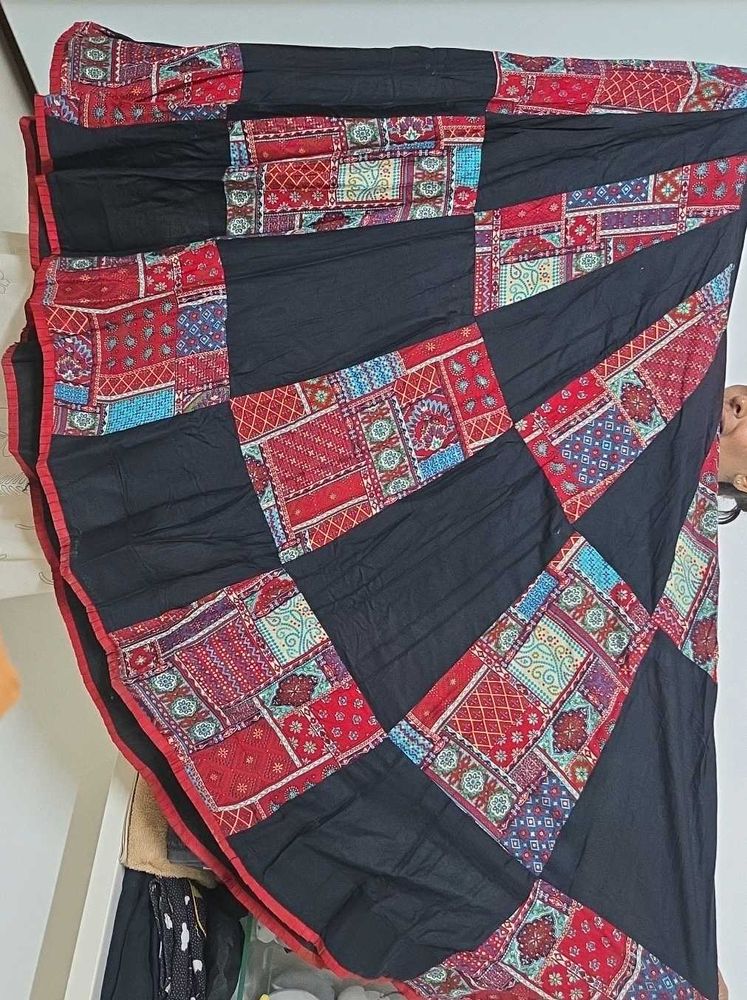 patch work lehenga