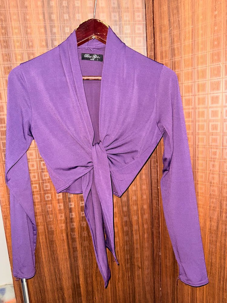 Purple Wrap Top/ Shrug 💜