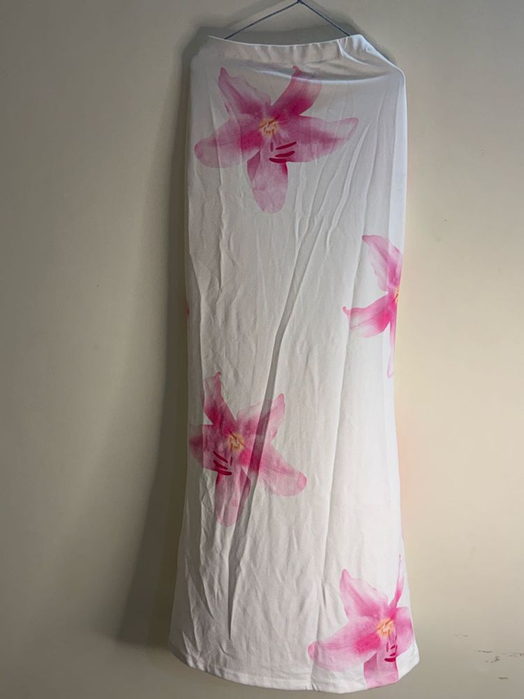 Flowy Floral Maxi Skirt