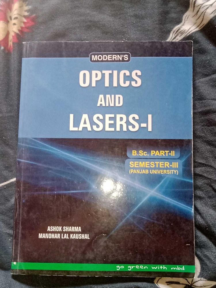 Modern's Optics and Lasers-I Textbook