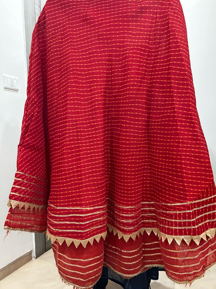 Beautiful Red Ethnic Lehenga with blouse and tradi