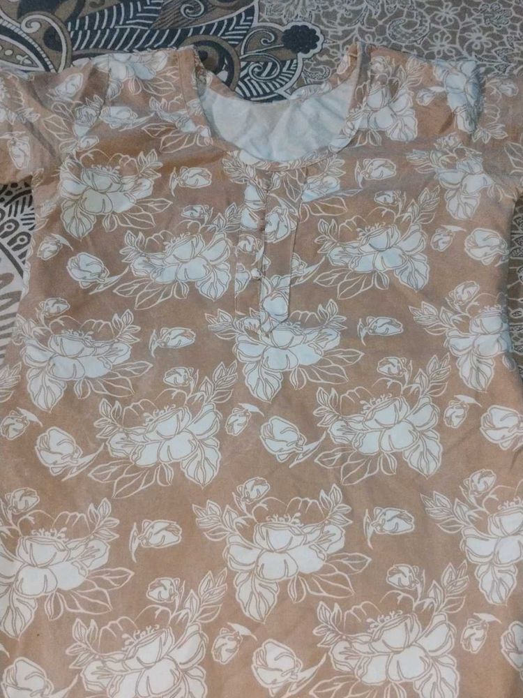 Floral Print Kurta