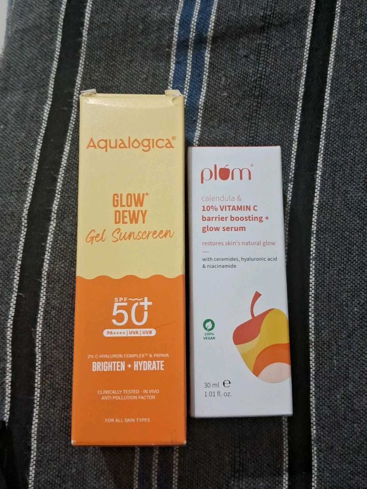 Aqualogica &amp; Plum Skincare Duo