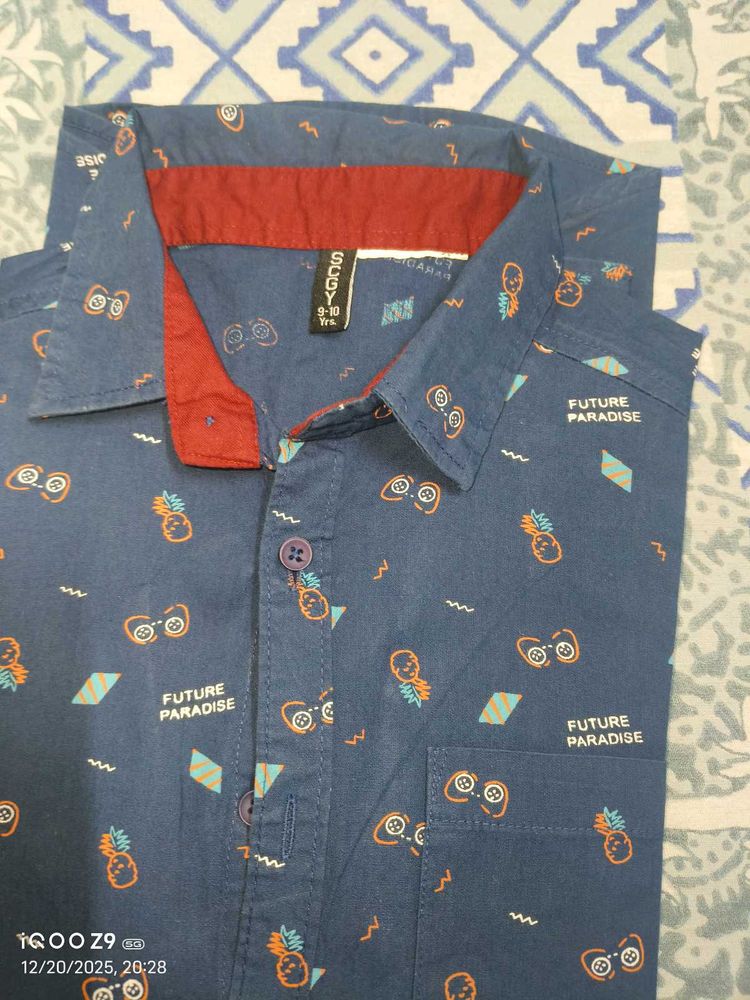 Boy's Stylish Printed Shirt