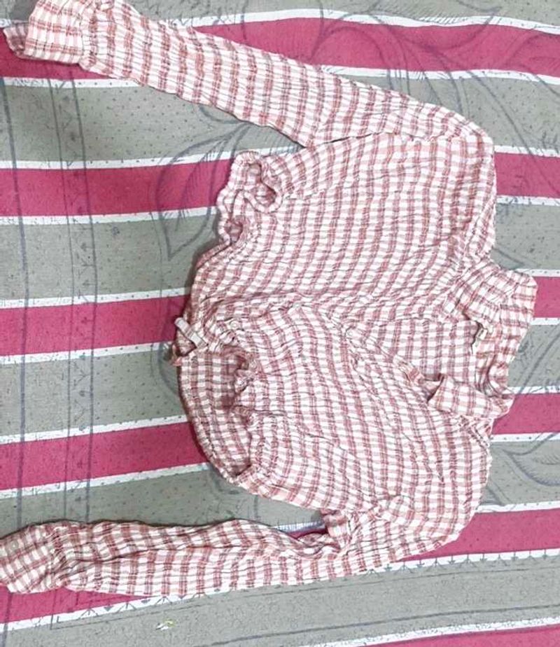 Cute Checked Long Sleeve shirt