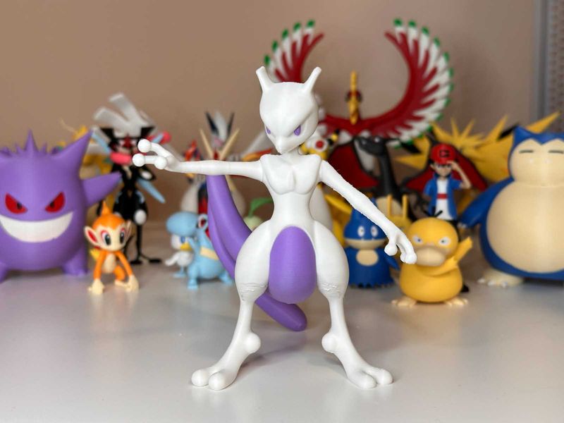Pokemon Mewtwo Figure Toy 3d printed