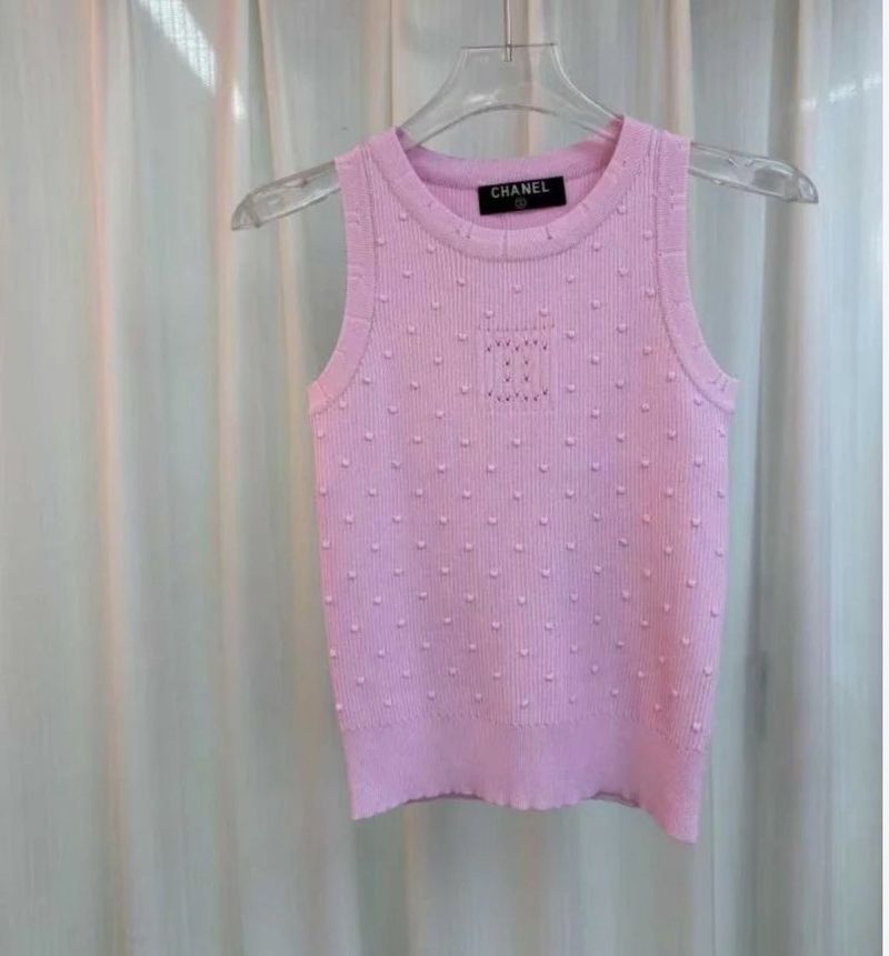 Chic Pink Sleeveless Top