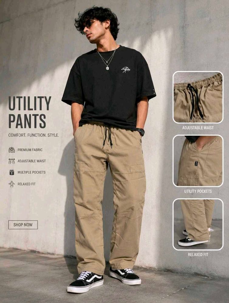 Men's Tan Utility Pants