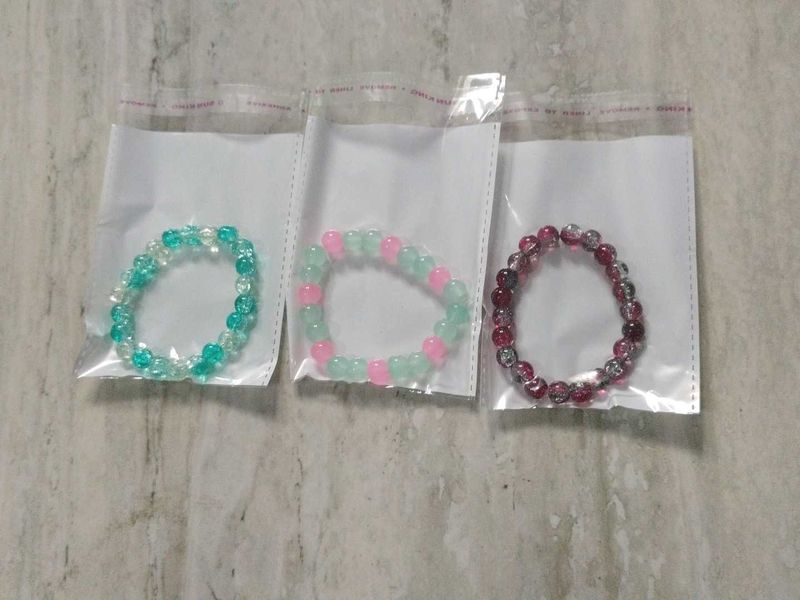 Set of 3 Beaded Bracelets