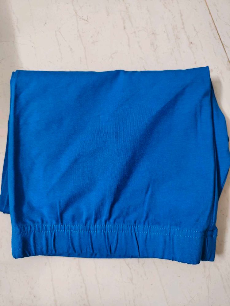 Blue half Leggings