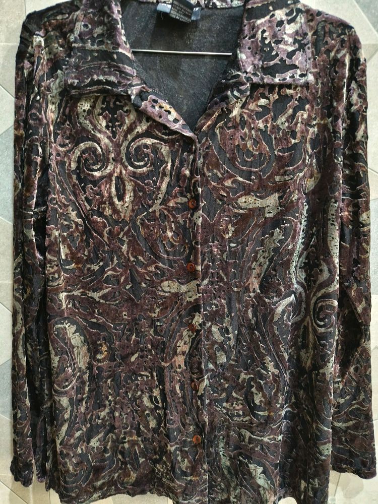 welwet shirt for women