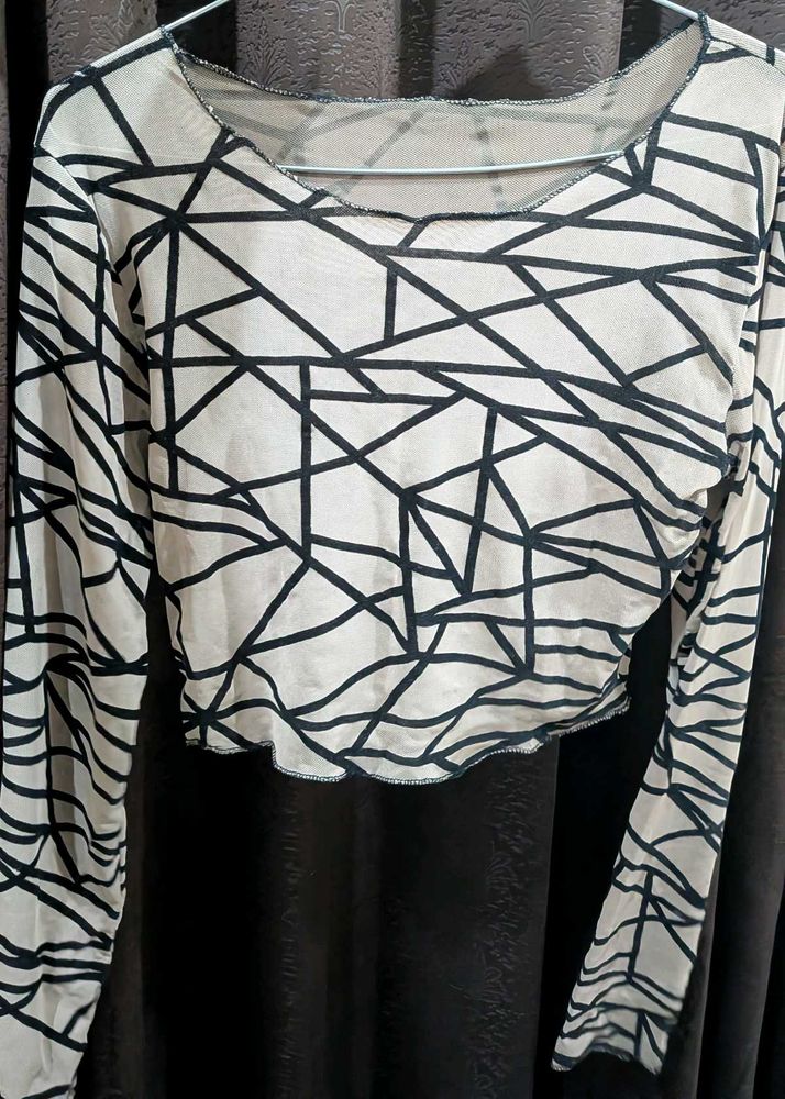 Sheer crop top!