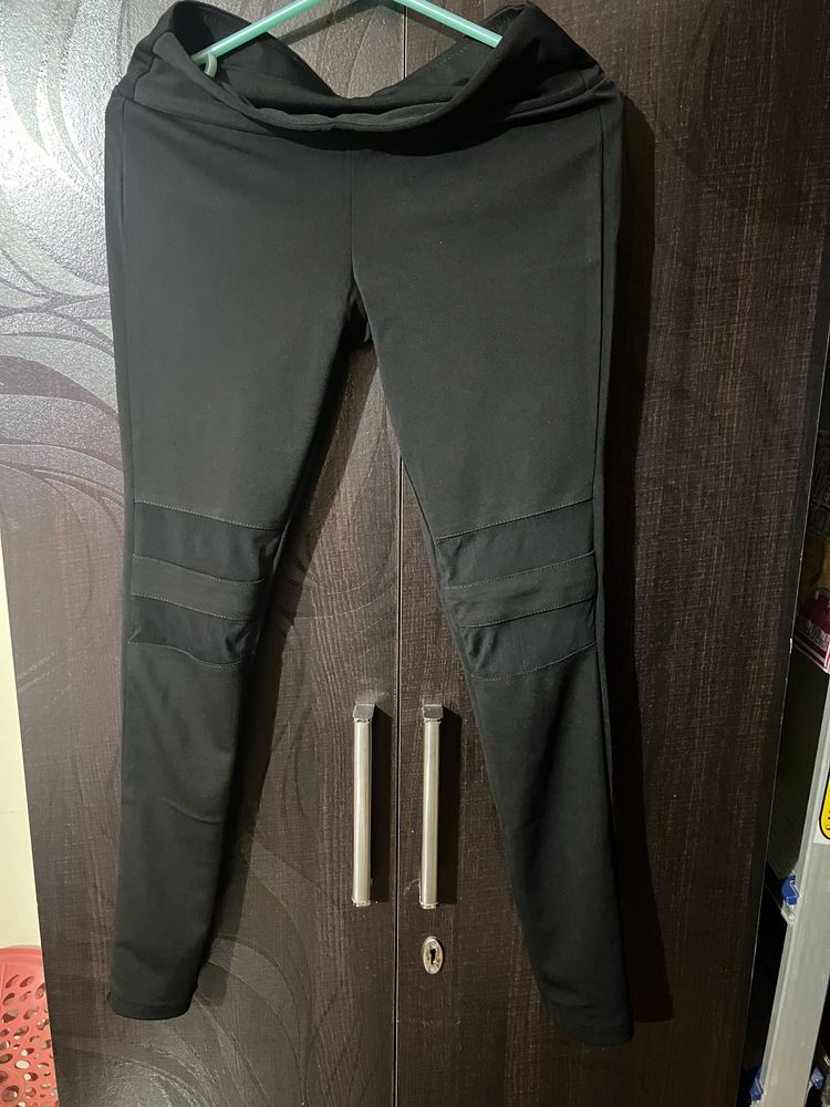 Black Netted Jeggings