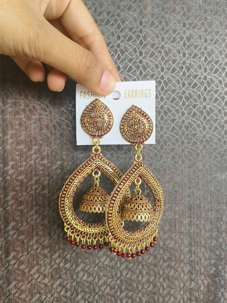 Traditional Jhumka Earrings (pack of 2)