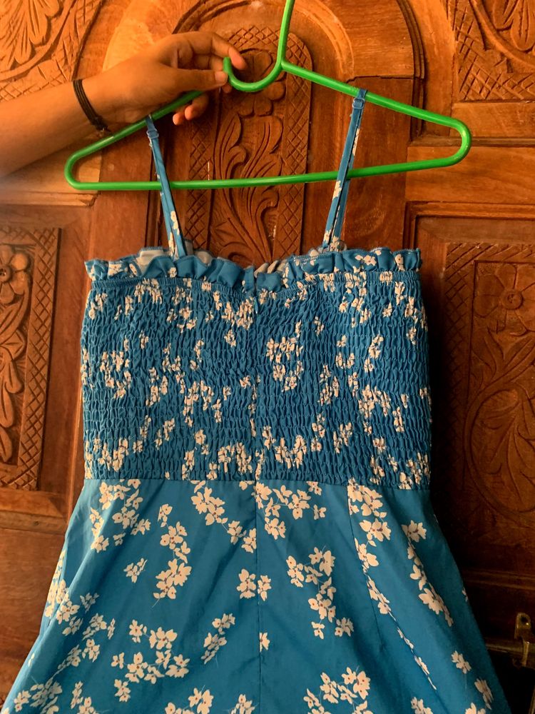 Shein Blue Floral Dress