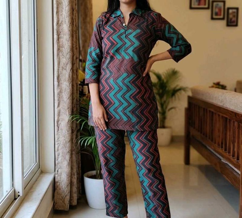 New Stylish Printed Kurta and Pant Set