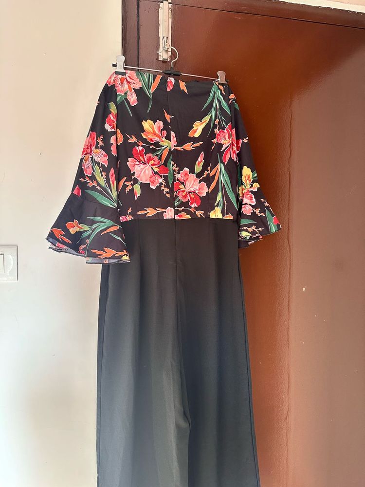 Chic Floral Print Jumpsuit