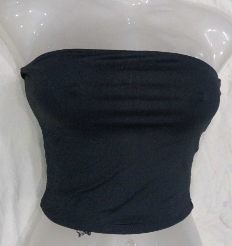 Solid Black ⭐Bandeau Top