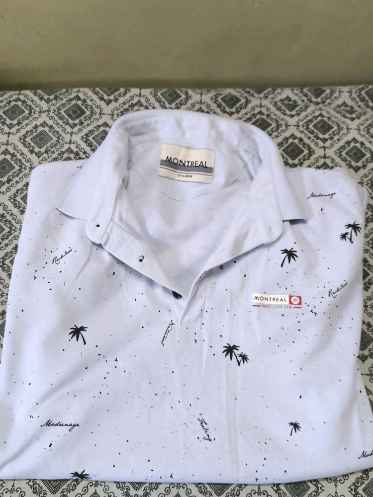 SEELING T-shirt BEACH TREE PATTERN