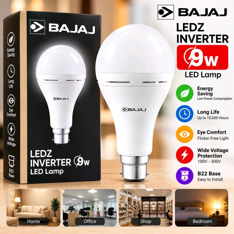Bajaj LEDZ Inverter 9W LED Lamp