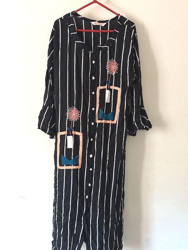 Black elegant kurta for daily wear