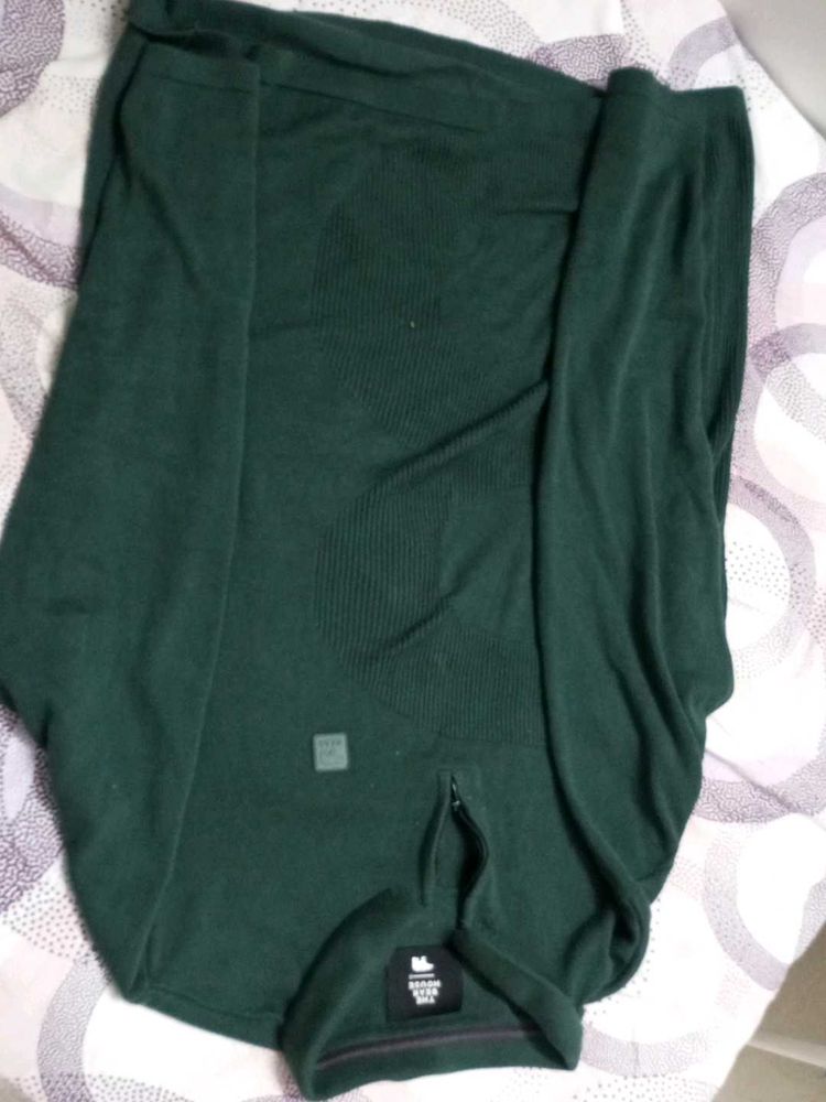 Men's Dark Green Knit Sweater