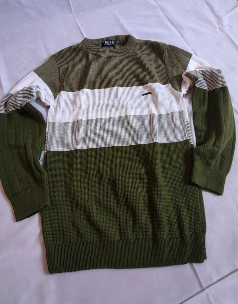 Men's Striped Knit Sweater
