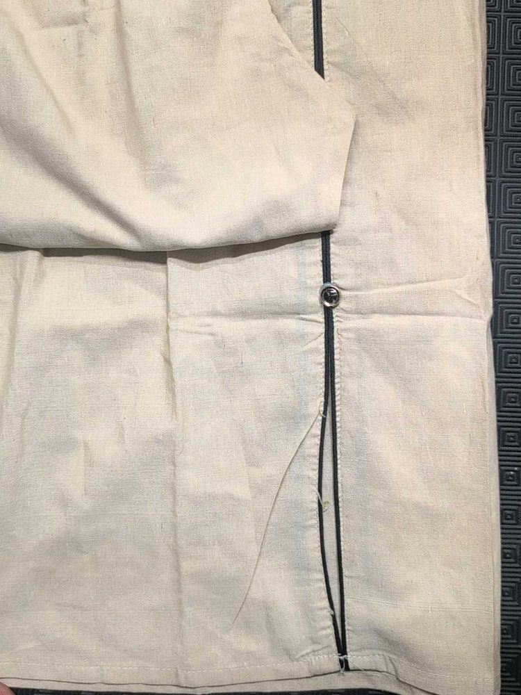 Elegant Beige Kurta Set