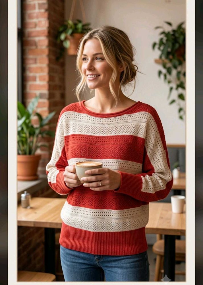 Cozy Striped Knit Sweater