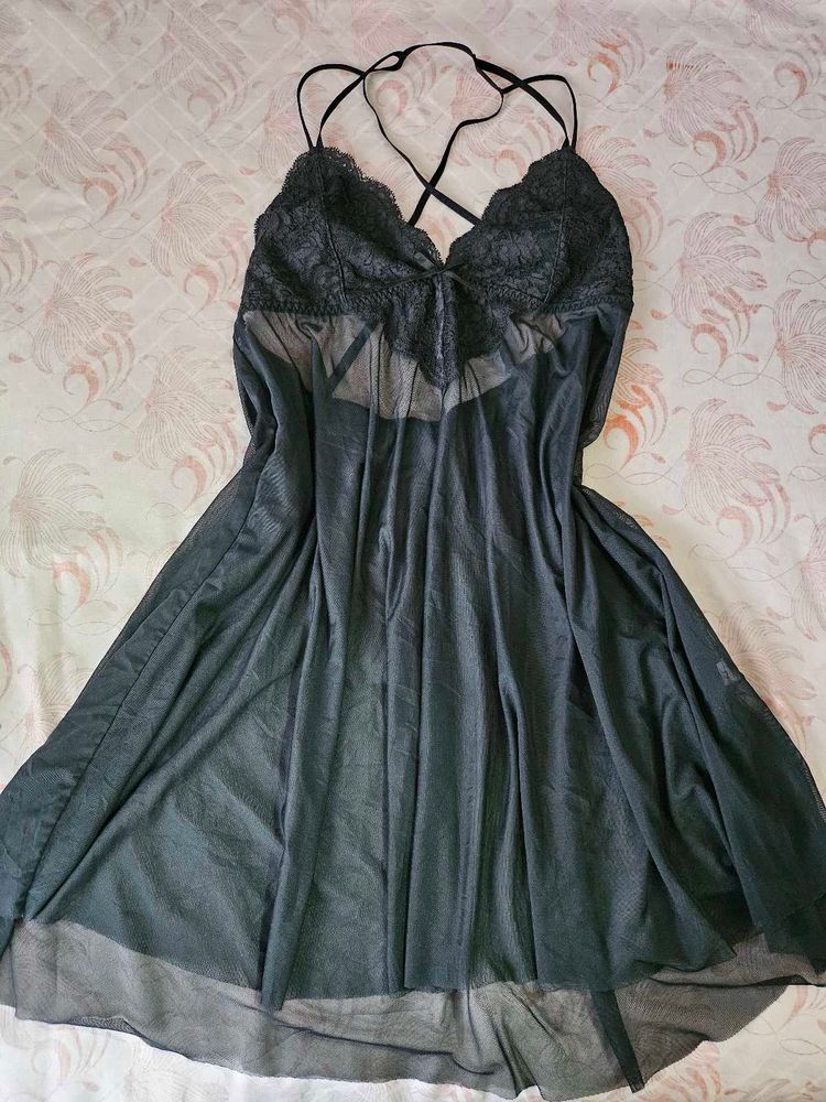 Black Lace Nightsuit