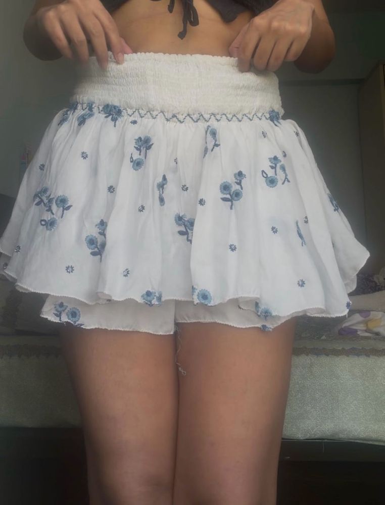 Cute Floral Mini Skirt