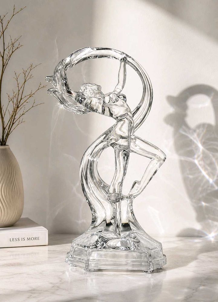 💎 Crystal Flow Sculpture — Luxury Glass Showpiece