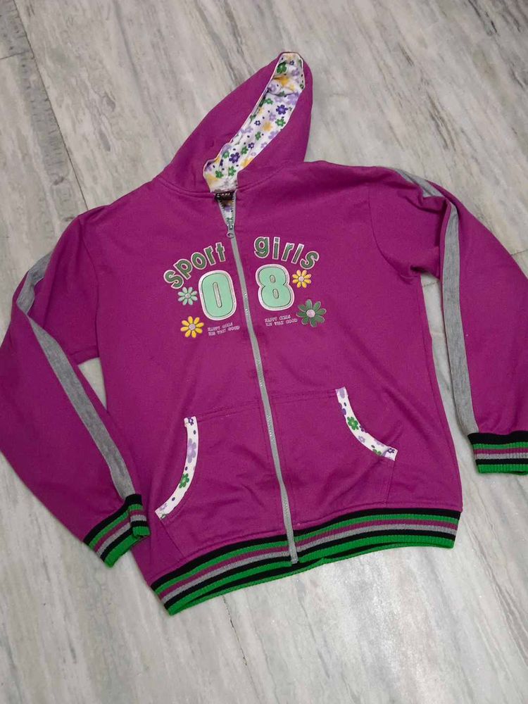 Sport Girls Zip-Up Hoodie