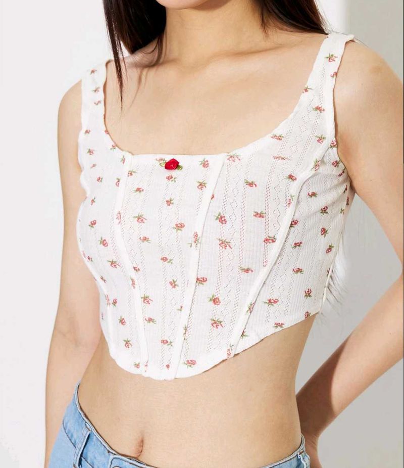 Floral Corset Top