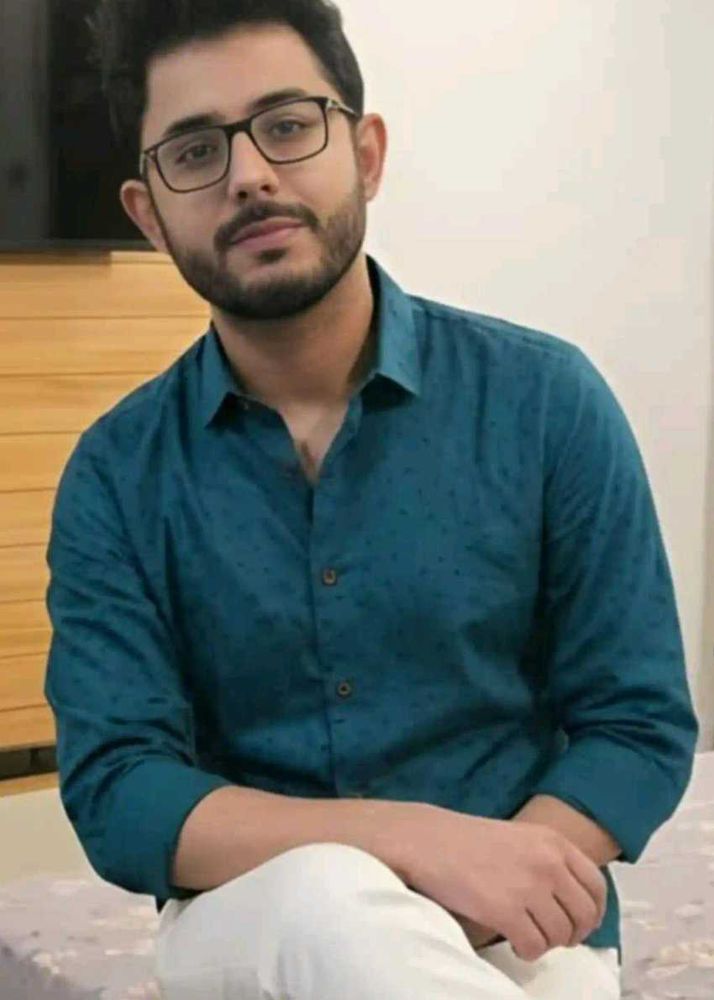 Stylish Men's Teal Printed Shirt