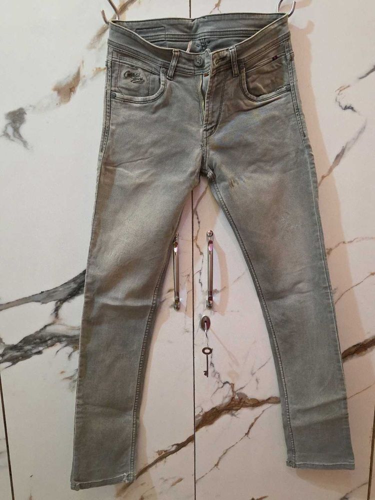 Cantabil Gray Denim Jeans