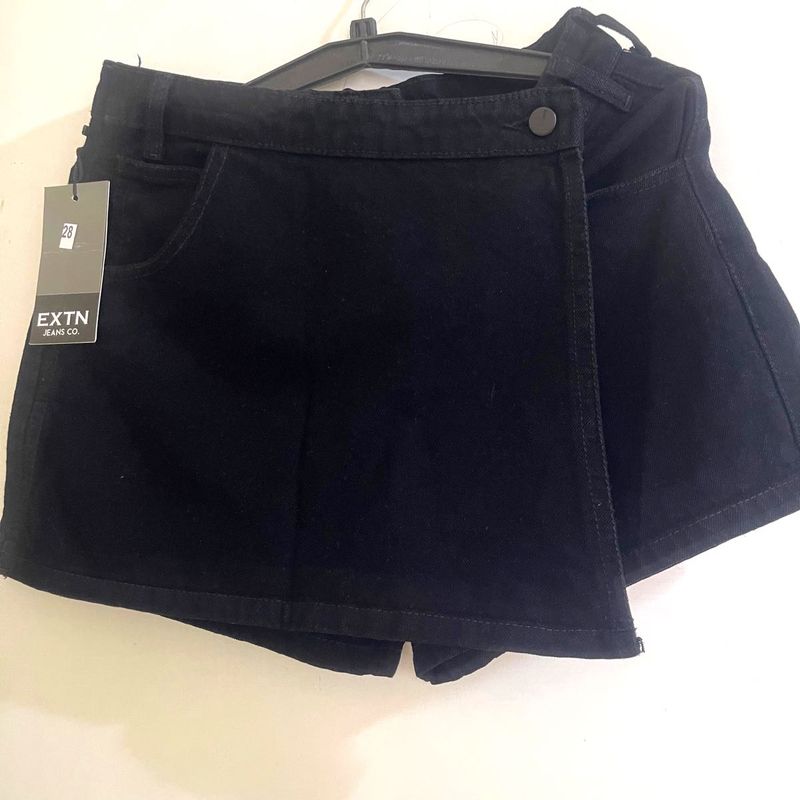 Denim Skirt Short