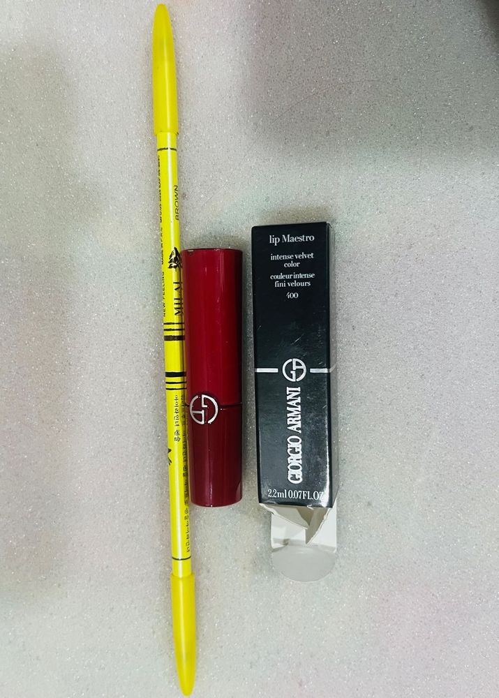 Giorgio Armani Lip Maestro &amp; Milani Liner