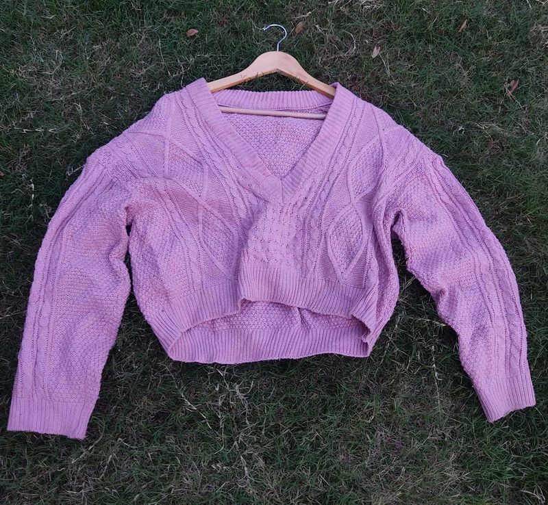 Cropped Sweater For Winters