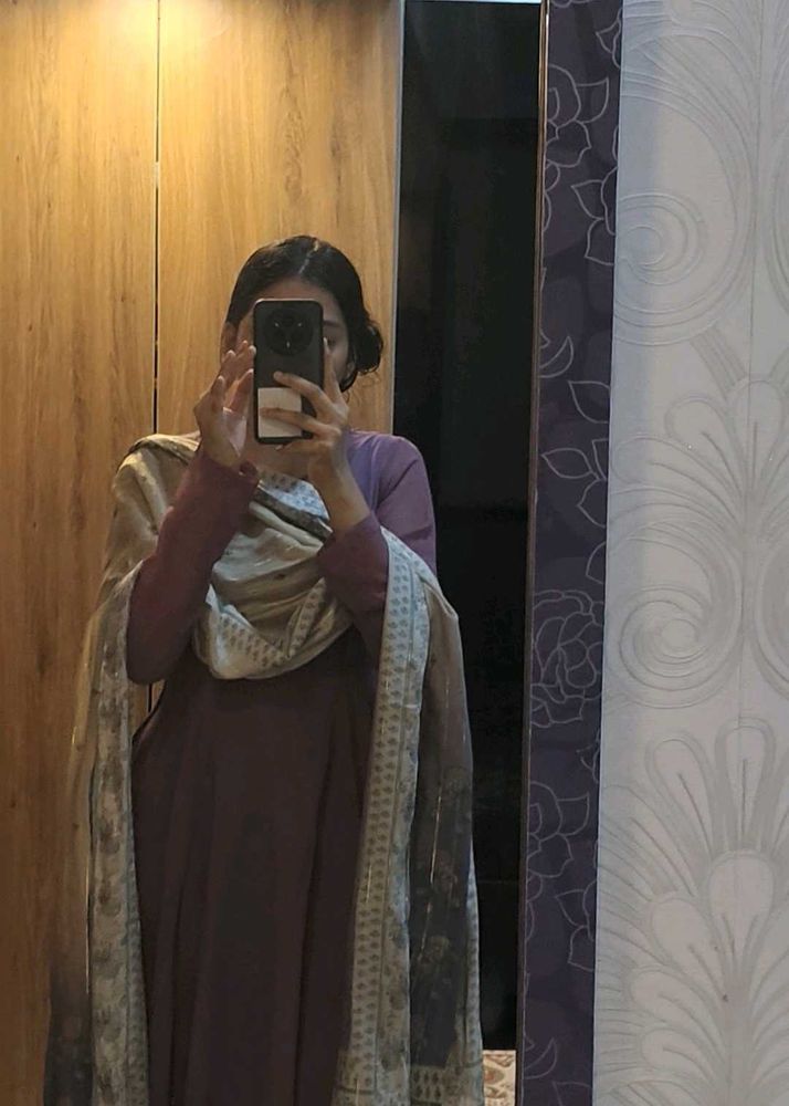 Elegant Anarkali with Dupatta