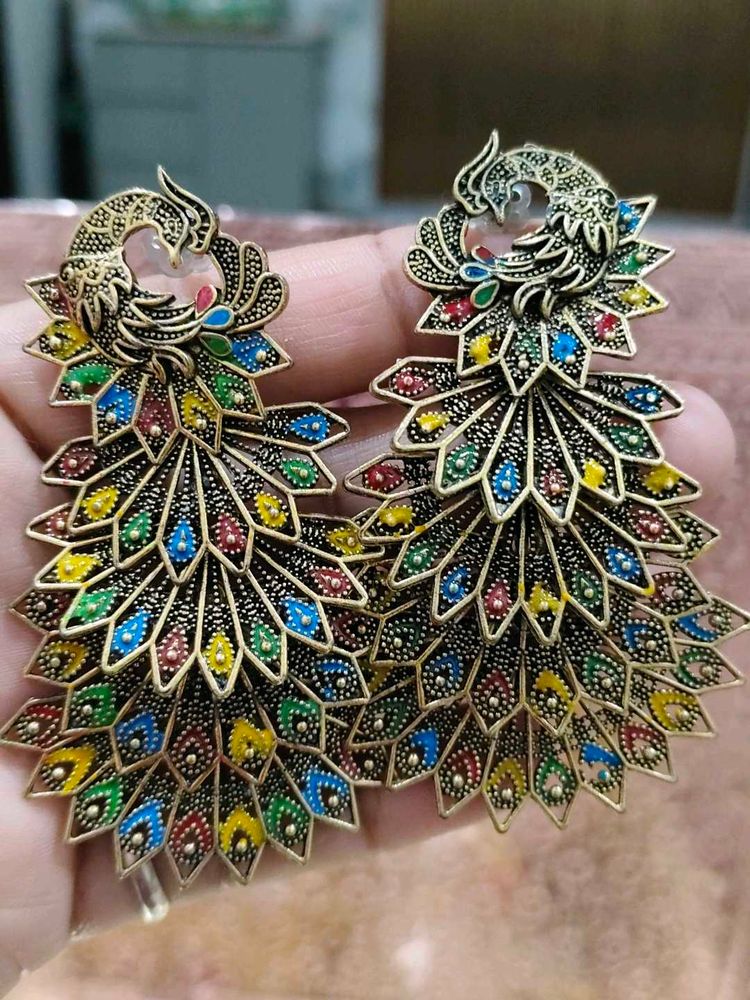 Beautiful Peacock Earrings