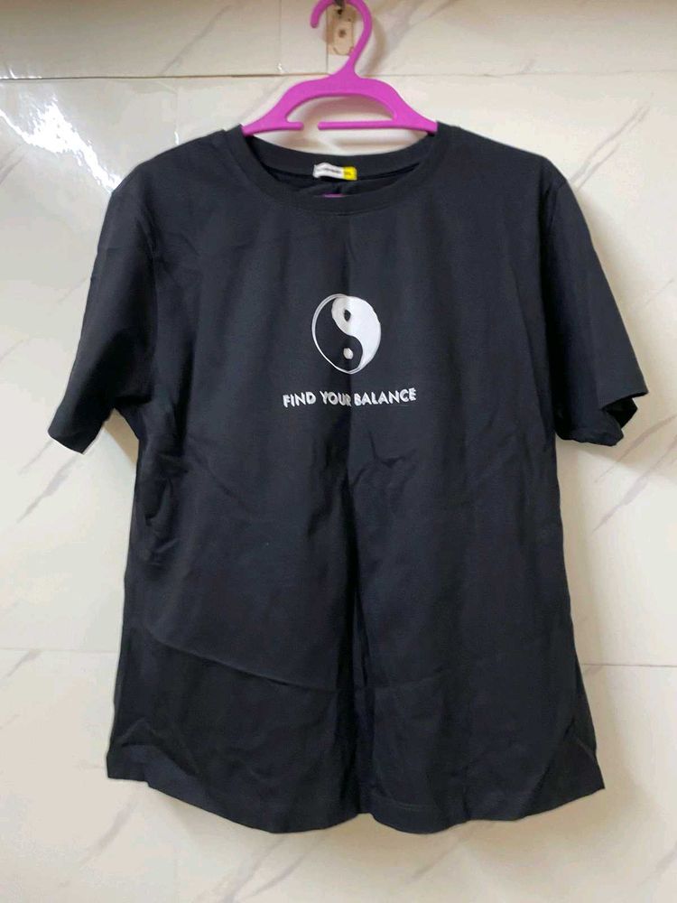 Black Tshirt - Causal Wear (Brand New)