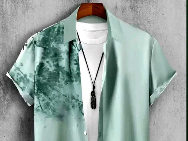 Green Printed Shirt