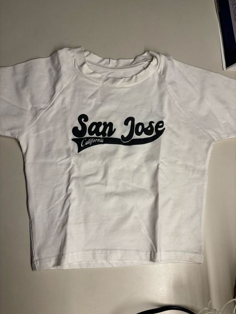 White San Jose California T-Shirt