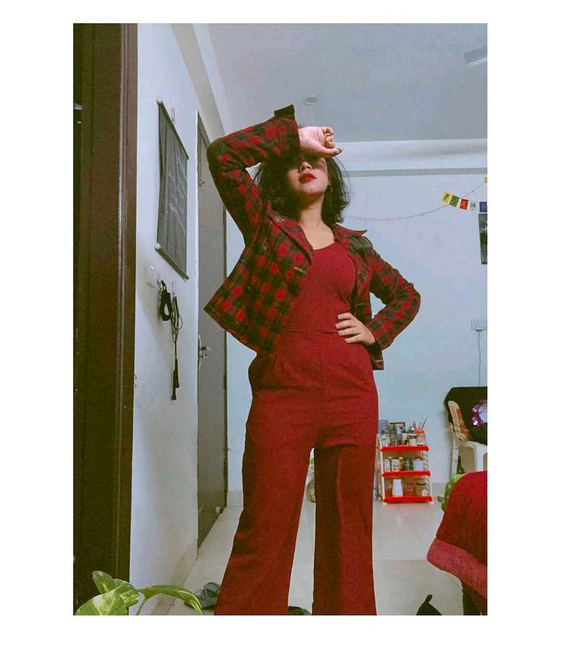 Red Classic jumpsuit