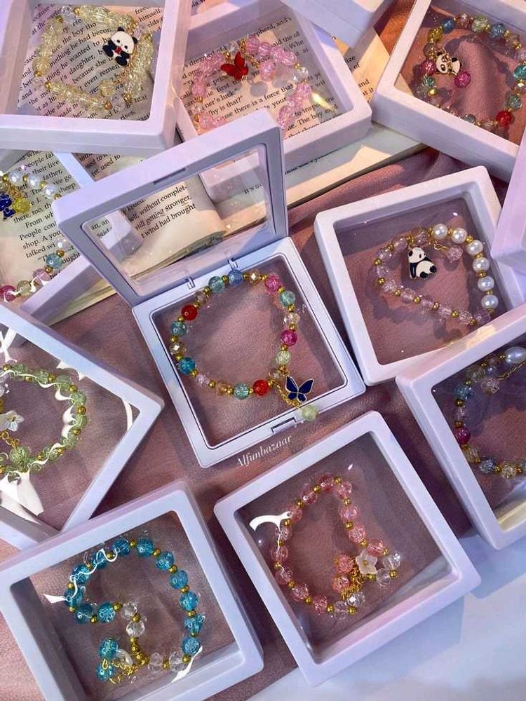 Cute Beaded Bracelets with Charms